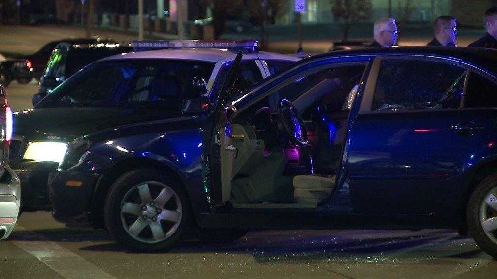 Chase ends when stolen vehicle crashes into squad car