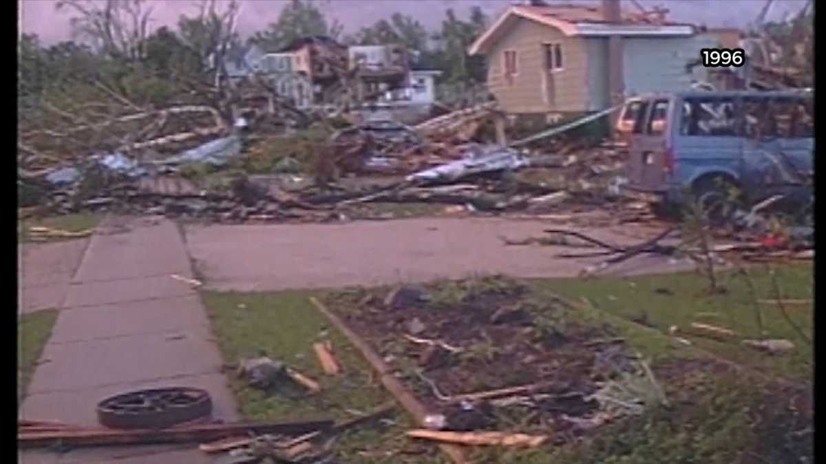 Aftermath of July 18, 1996 Oakfield Tornado