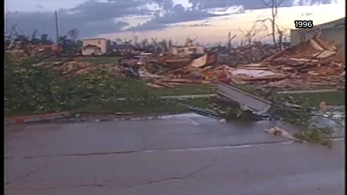 Aftermath of July 18, 1996 Oakfield Tornado