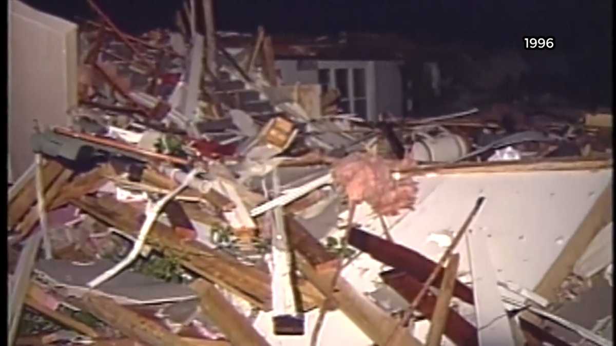 Aftermath of July 18, 1996 Oakfield Tornado