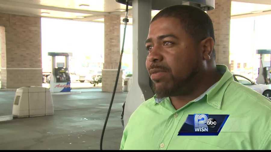 The 32-year-old business owner says he saw a gun and feared for his life