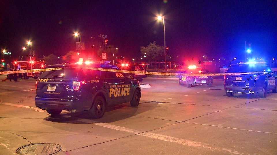 Motorcyclist hurt in crash near Marquette University