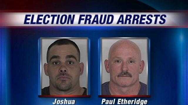 The Floyd County grand jury has indicted two men on voter fraud charges.