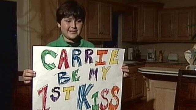 Images: Louisville boy "Blown Away" by Carrie Underwood kiss