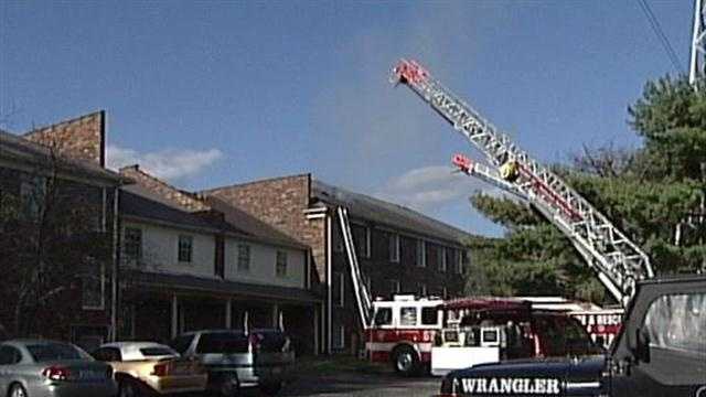 People are now displaced after an apartment caught fire Sunday