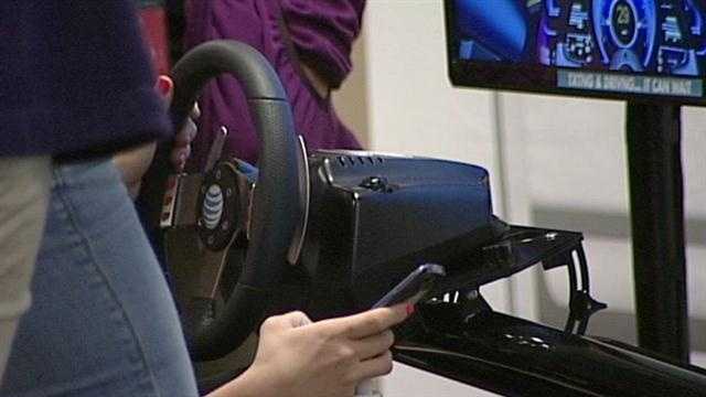 A new simulator is being used to show teen drivers the potential dangers of texting behind the wheel.