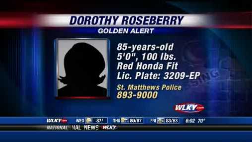 Golden Alert Canceled After Woman Is Found Safe 3392