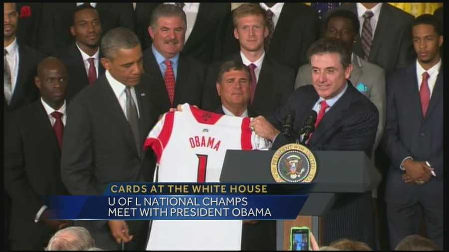 The University of Louisville men's basketball team is in Washington, D.C. to meet President Barack Obama.