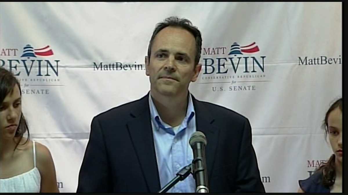 Newcomer Bevin, McConnell engage in war of words