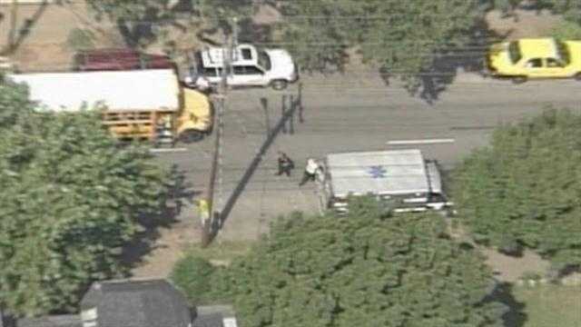 Students taken to hospital after accident involving school bus