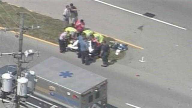 Motorcyclist Transported To Hospital With Life Threatening Injuries 