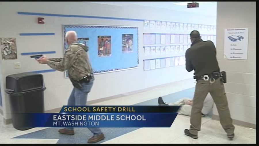 A mock school shooting exercise was held at a Bullitt County school