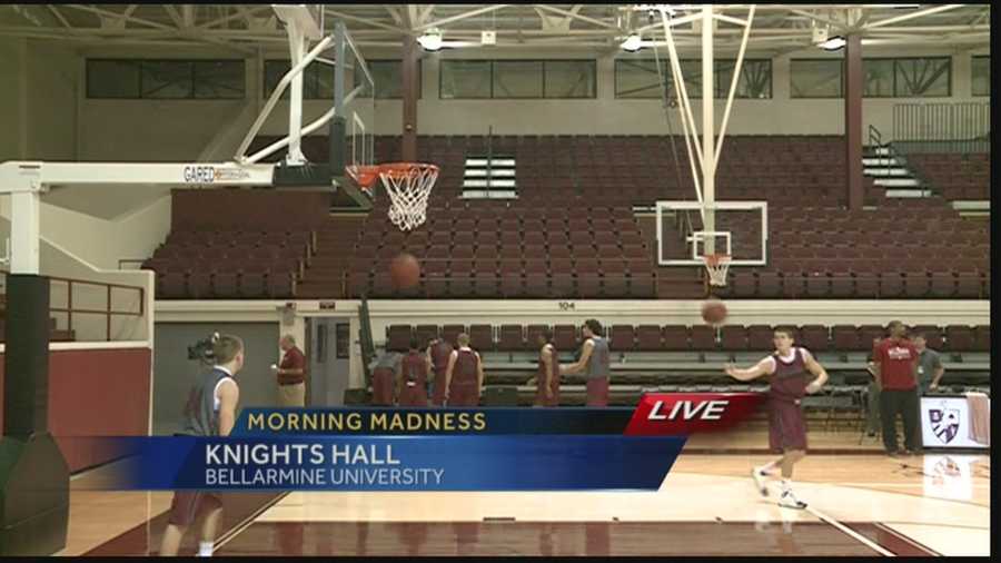Two years after winning the NCAA championship, the Bellarmine Knights hit the court in the newly renovated Knights Hall.