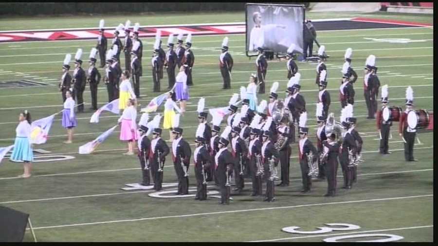 The best high school marching bands in the state showed off their skills at a statewide competition Saturday.