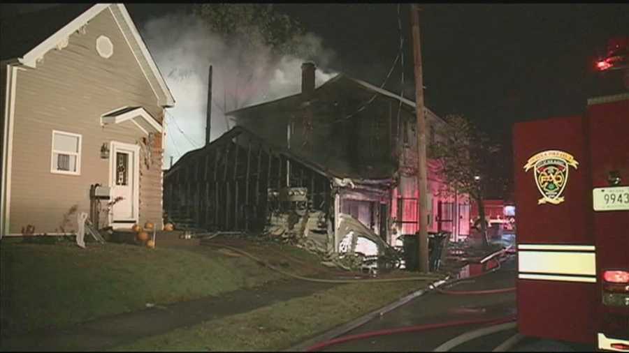 Nobody was injured when a fire broke out at a New Albany apartment complex Wednesday night.