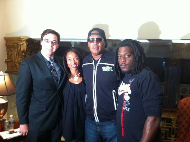 ann connect (2).JPG Intern Erran Huber, Ann Bowdan, Master P and photographer Larin Jones.