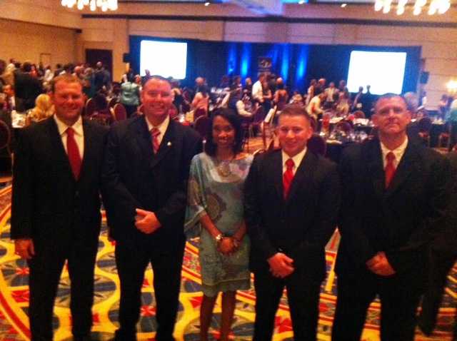 ann connect (6).JPG Ann and the auctioneers while emceeing the Make a Wish Foundation gala