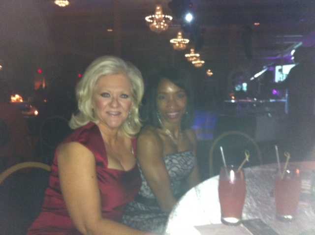 ann connect (9).JPG Ann and 비바카지노 Viva Program and Community Affairs Coordinator Debbie Roberson at a Derby Gala event