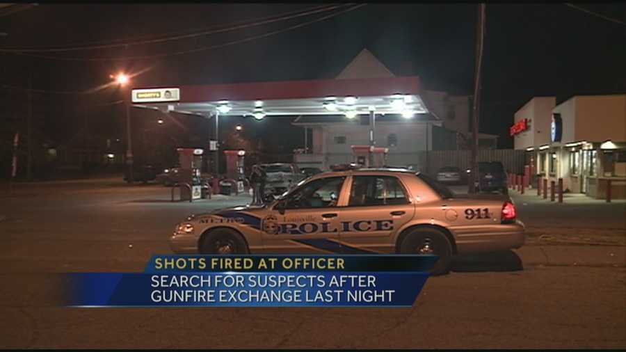 Police are searching for suspects after shots were fired.