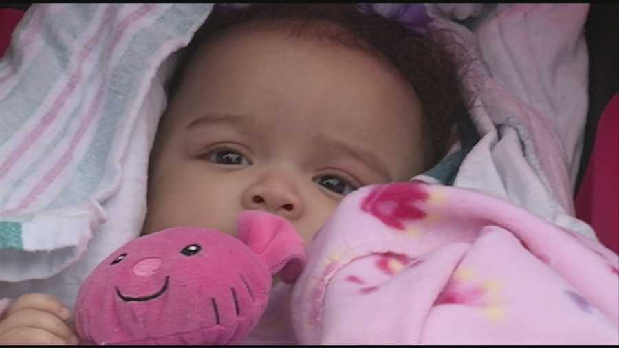 A baby was released from the hospital after her twin sister was killed in a crash.