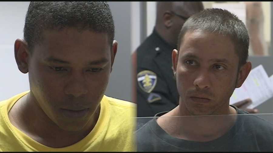 Two men face charges after police said they tied up a third man with ropes and duct tape.