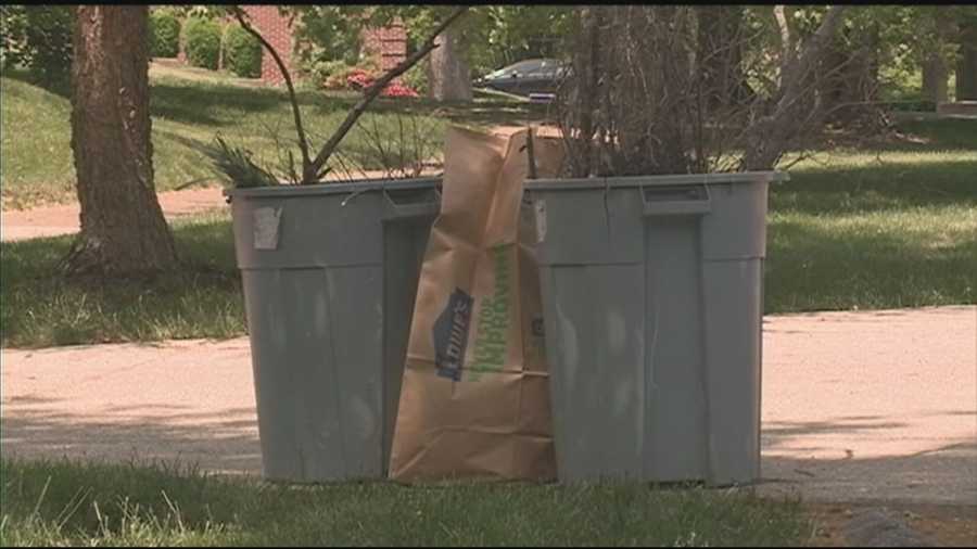 Louisville's Solid Waste Board bans the use of plastic bags to dispose of yard waste.