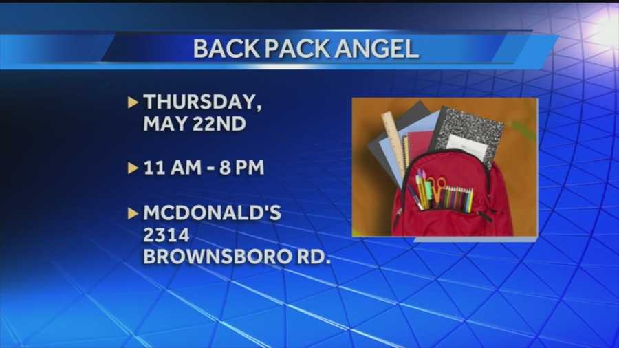 Service for Peace and McDonald's are teaming up with to prepare for next school year with the Backpack Angel program.
