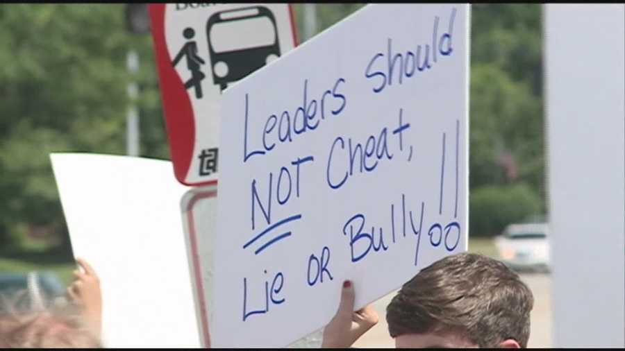 A group of students at Male High School is accusing some school officials of helping them cheat.