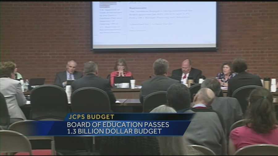 The Jefferson County Public Schools Board of Education passes the $1.3 billion budget with a 5-to-2 vote Tuesday.