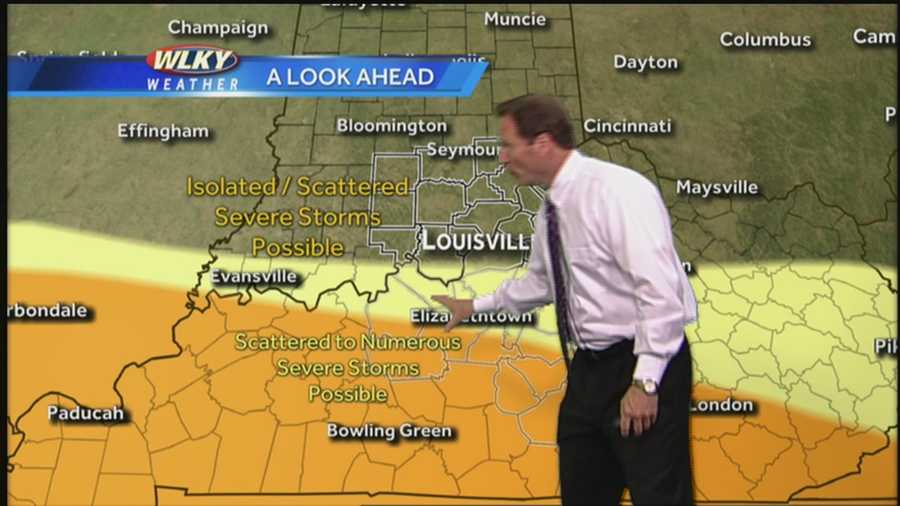 WLKY's Jay Cardosi has a look at the potential for severe weather on Wednesday evening.