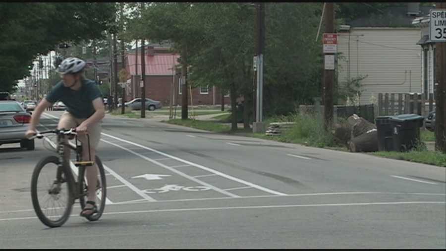 New bike lanes are opened in the Louisville area between Old Louisville and the Highlands.