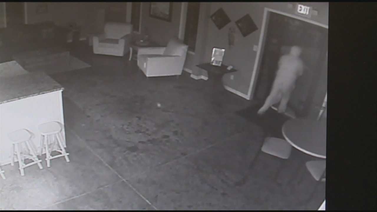 Surveillance Cameras Catch Burglar In The Act