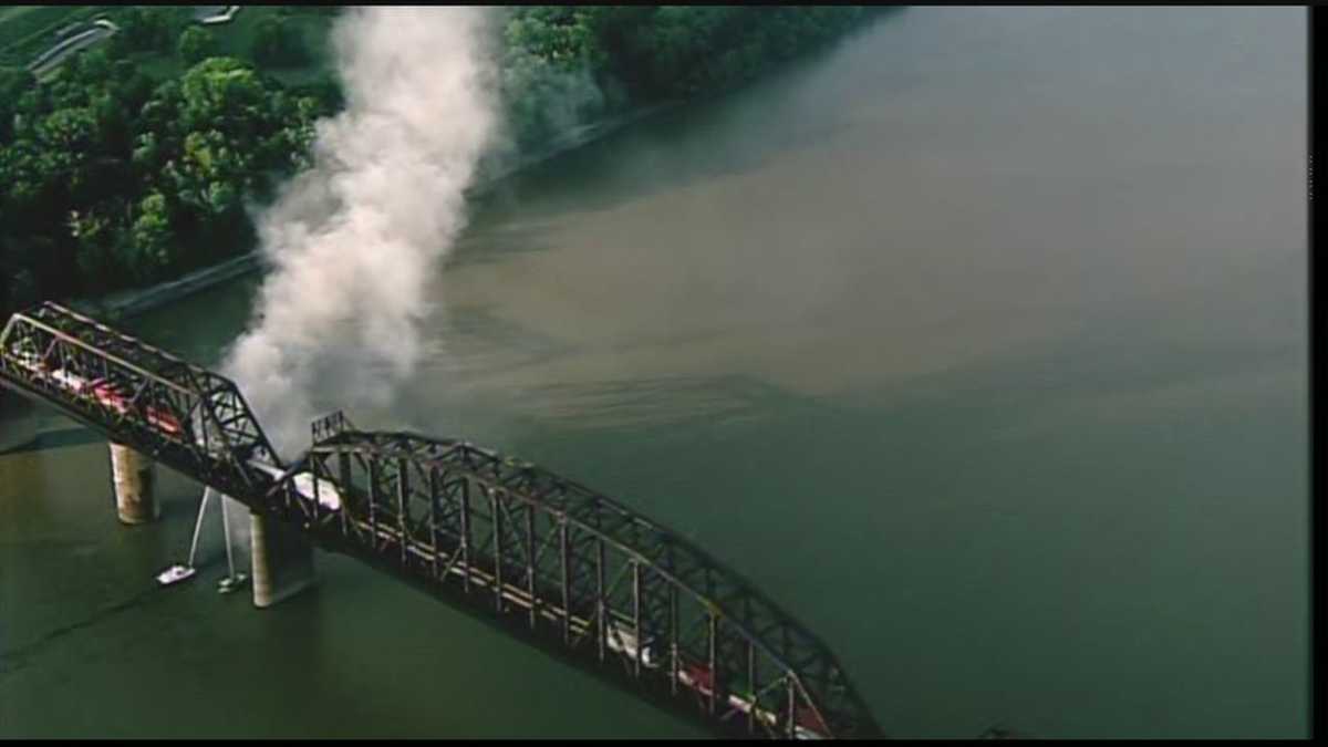 Images K&I Railroad Bridge fire