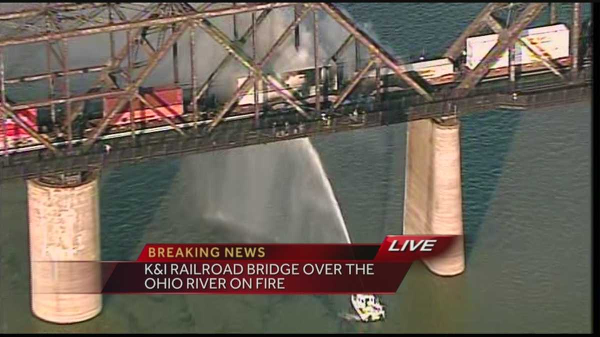 Images K&I Railroad Bridge fire
