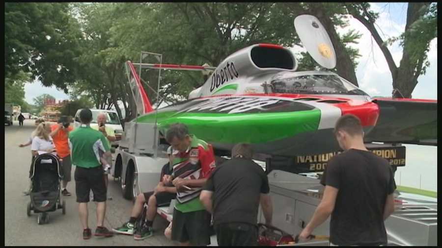 Hydroplanes make their return to the Ohio River for the Madison Regatta.