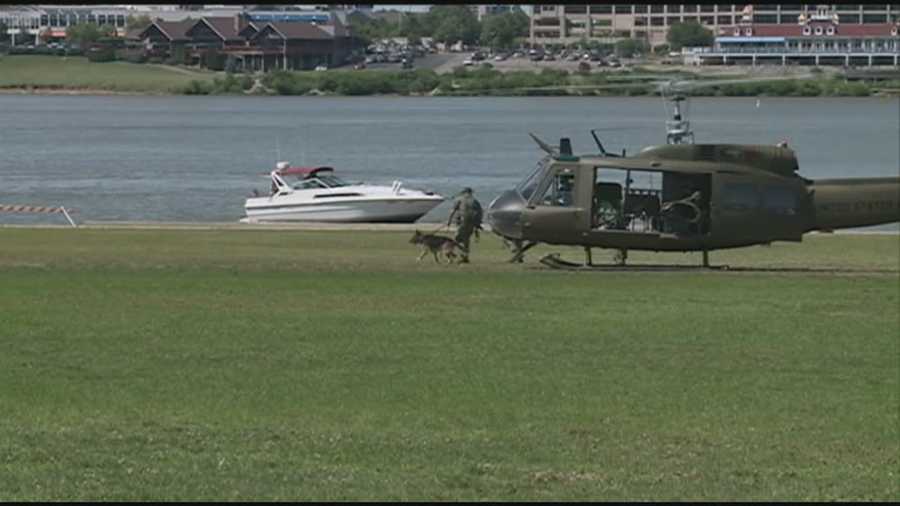 A large crowd was on hand at Waterfront Park for the re-enactment of a Vietnam War battle.