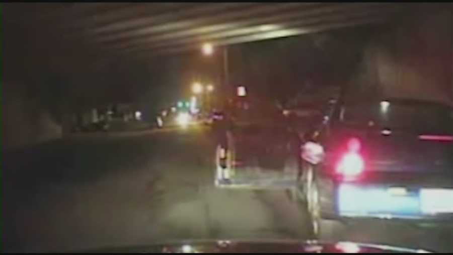 New evidence Officer says gun jammed after suspects shot at him