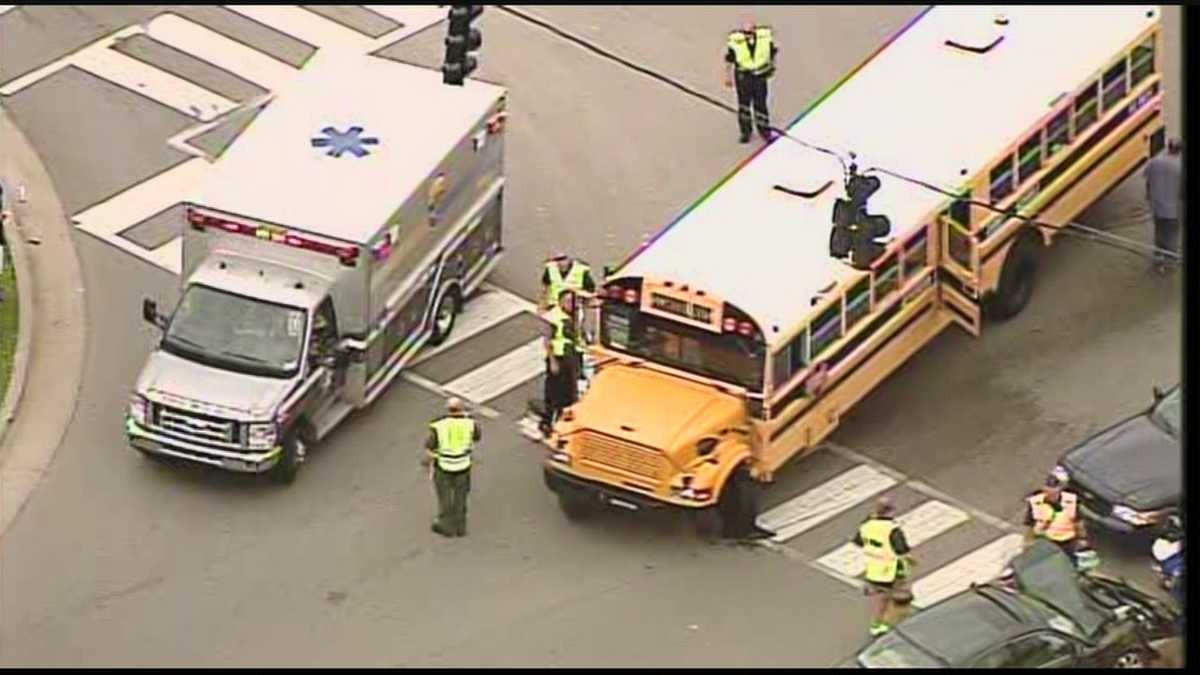 Images Bus carrying football players crashes