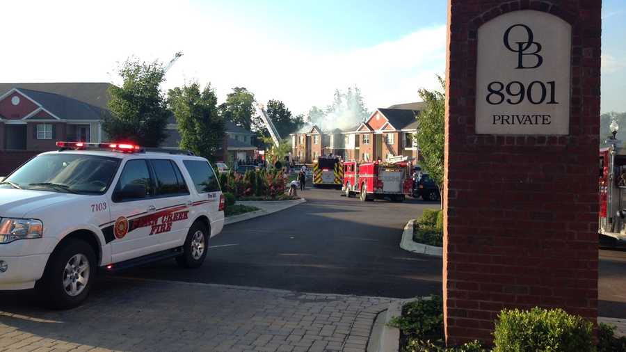 Images Crews battle fire at Fern Creek apartment