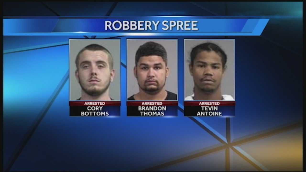 3 Men Accused In Weekend Crime Spree