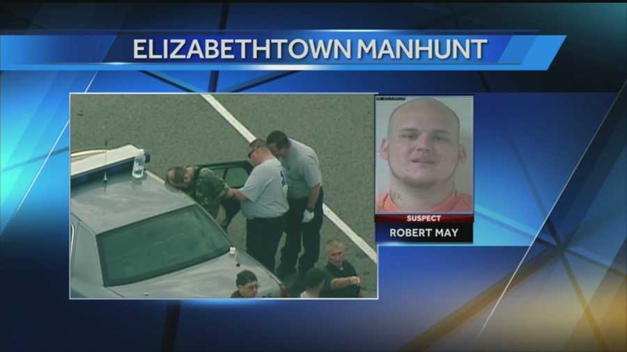 An Elizabethtown man is under arrest, accused of leading police on a dangerous chase and then forcing his way into a home.
