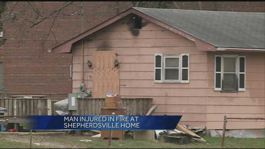 Man injured in fire at Shepherdsville home
