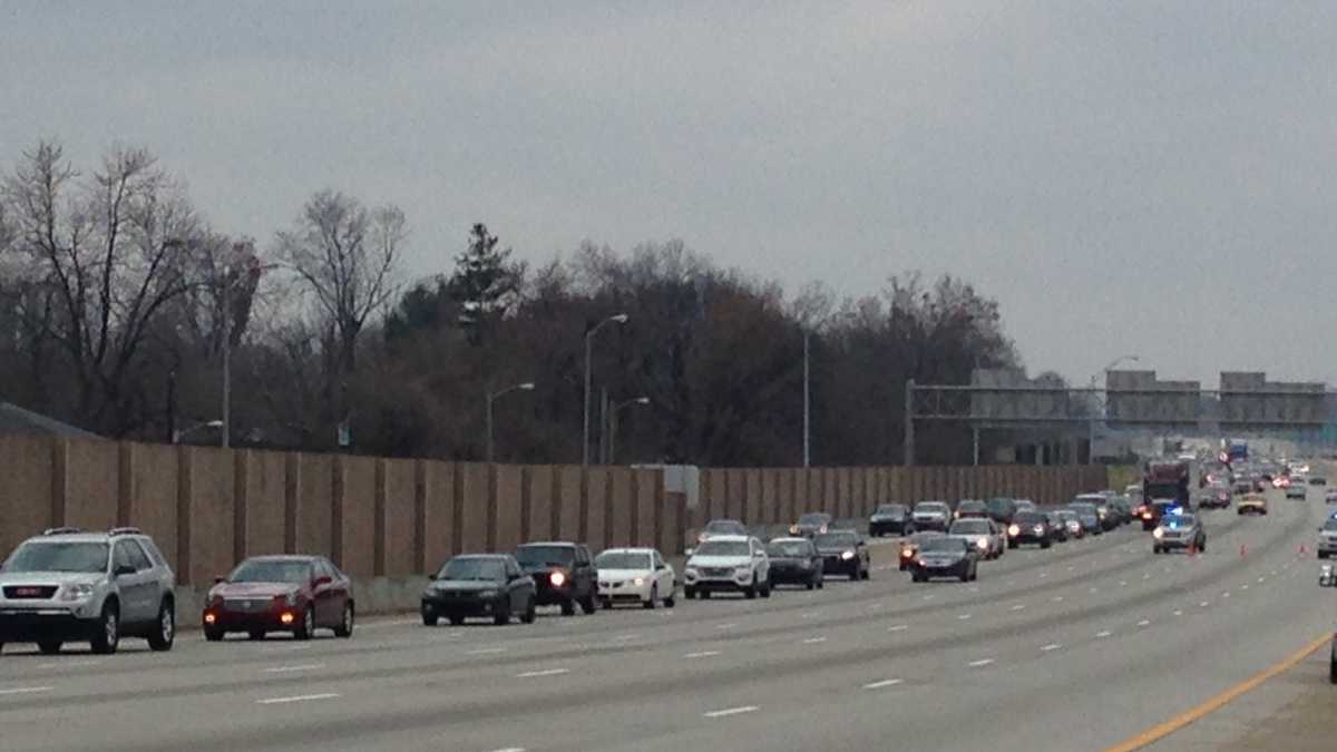 Images: Semi catches fire on Watterson Expressway