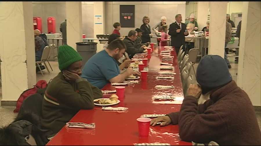 Dozens of volunteers worked tirelessly to make Thanksgiving Day special for hundreds of people.