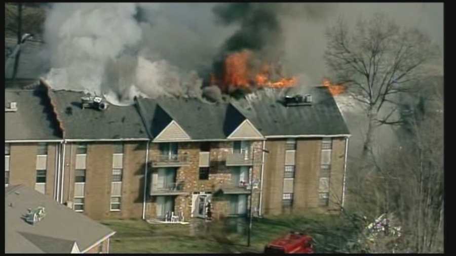 clean up underway after two apartment complexes catch fire