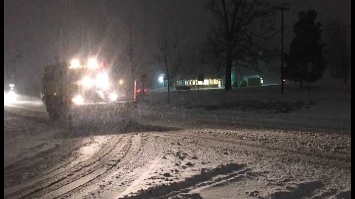 Some schools dismiss early; crews watch roads as winter weather arrives