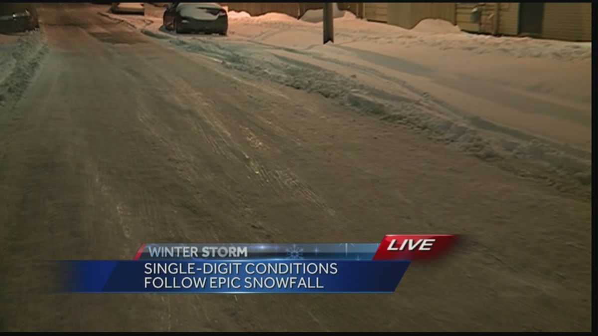 Many roads still covered in snow, ice