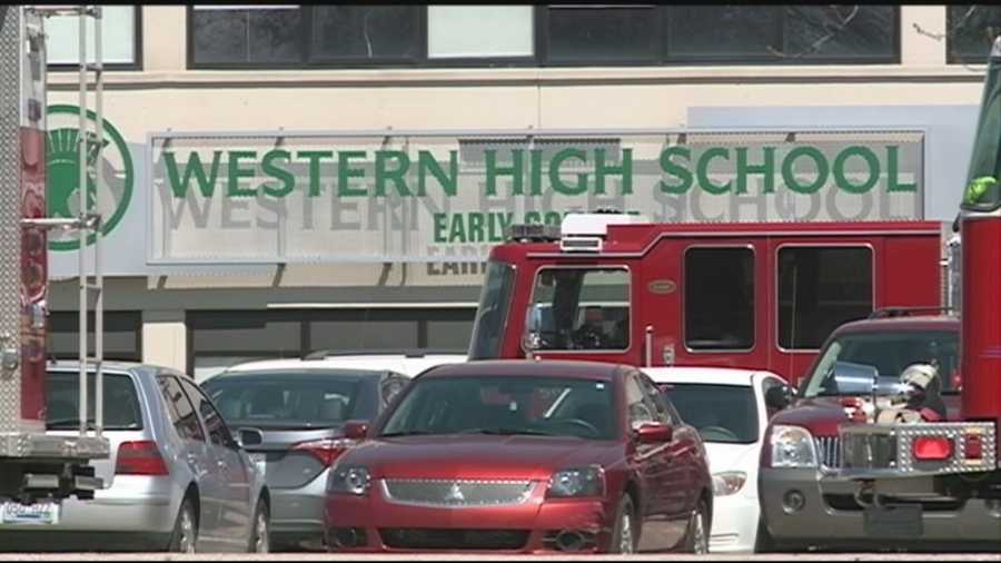 An irritant spread through Western High School just before noon Tuesday, causing the evacuation of students and staff.