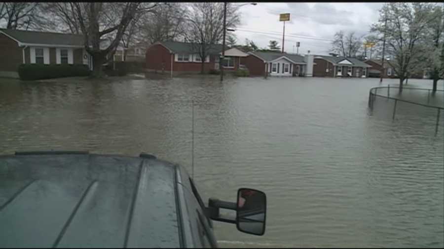 Homes, streets flooded in Okolona neighborhood
