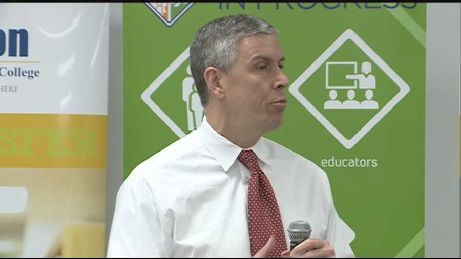 The U.S. Secretary of Education visited Louisville Thursday to check in on local schools.